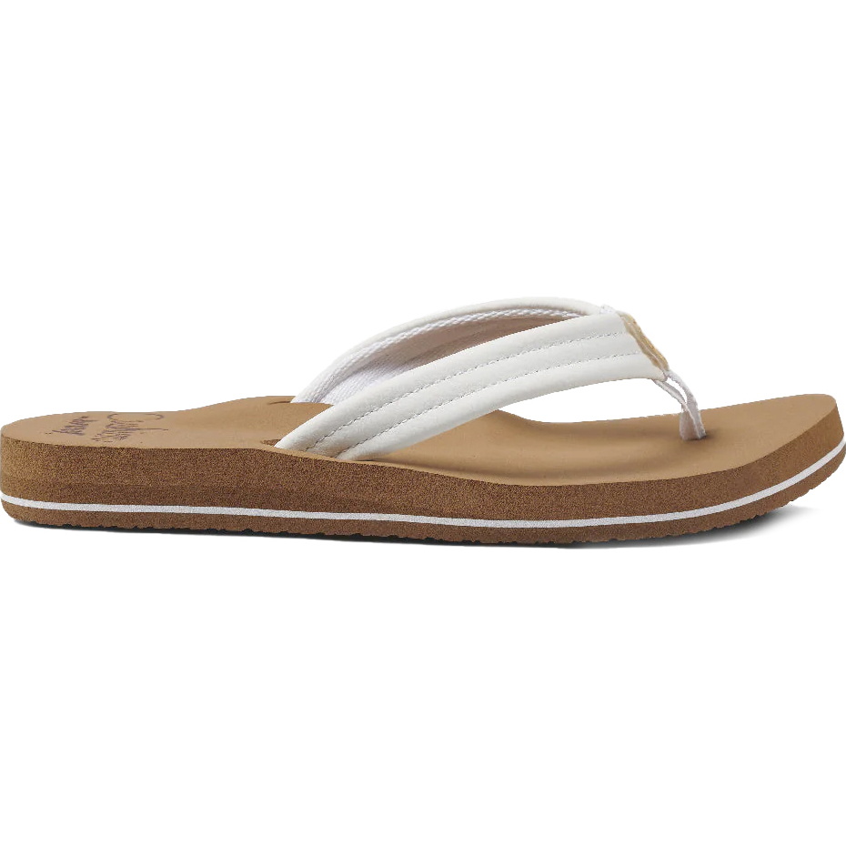 2026 Reef Womens Cushion Breeze Flip Flops RF001454CLD - Cloud